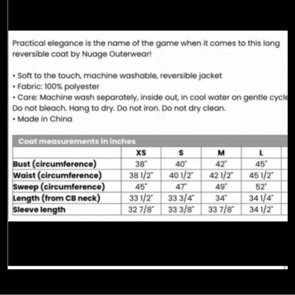 Boho Coat Reversible Coat vintage look NWT - Picture 8 of 8